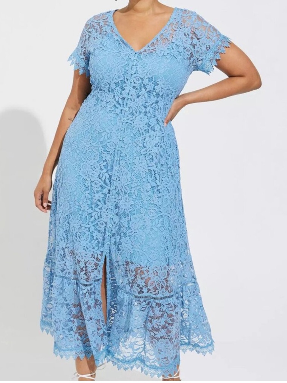Torrid Blue Lace Dress